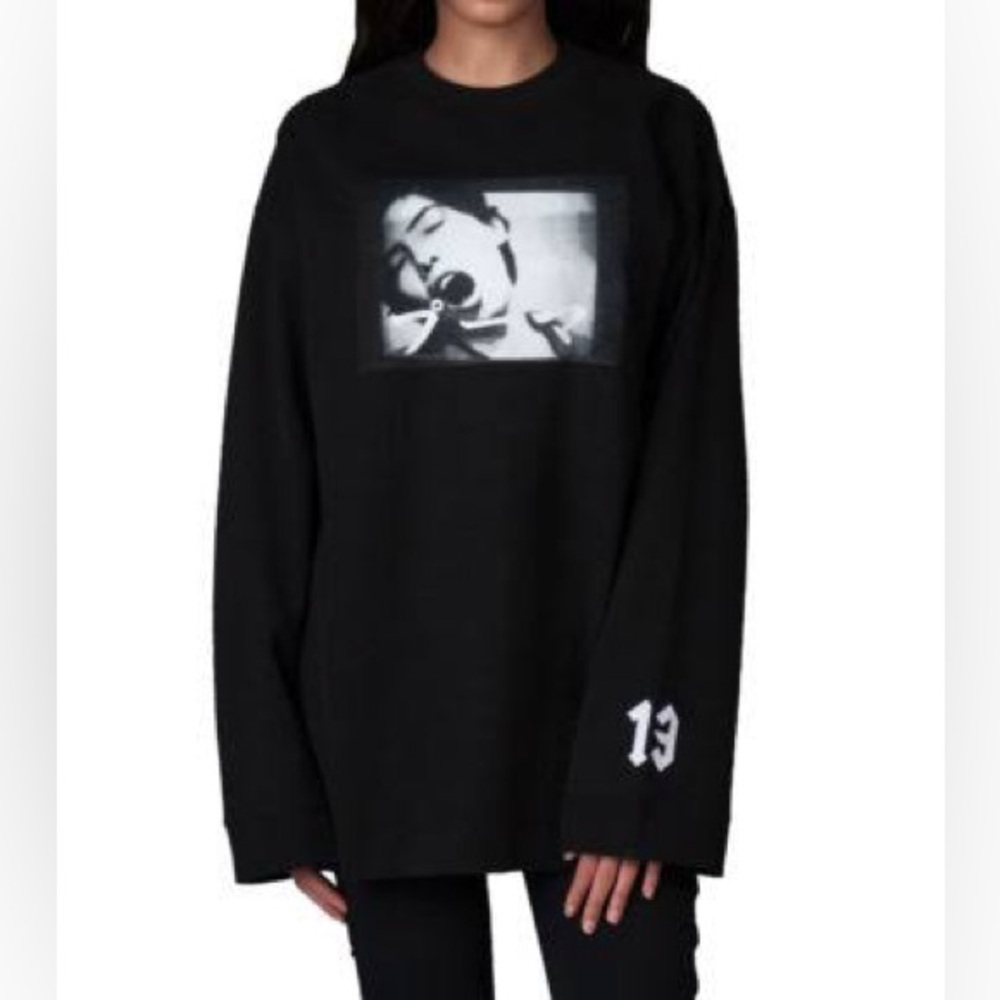 FENTY Puma Black Long Sleeve Graphic Tee